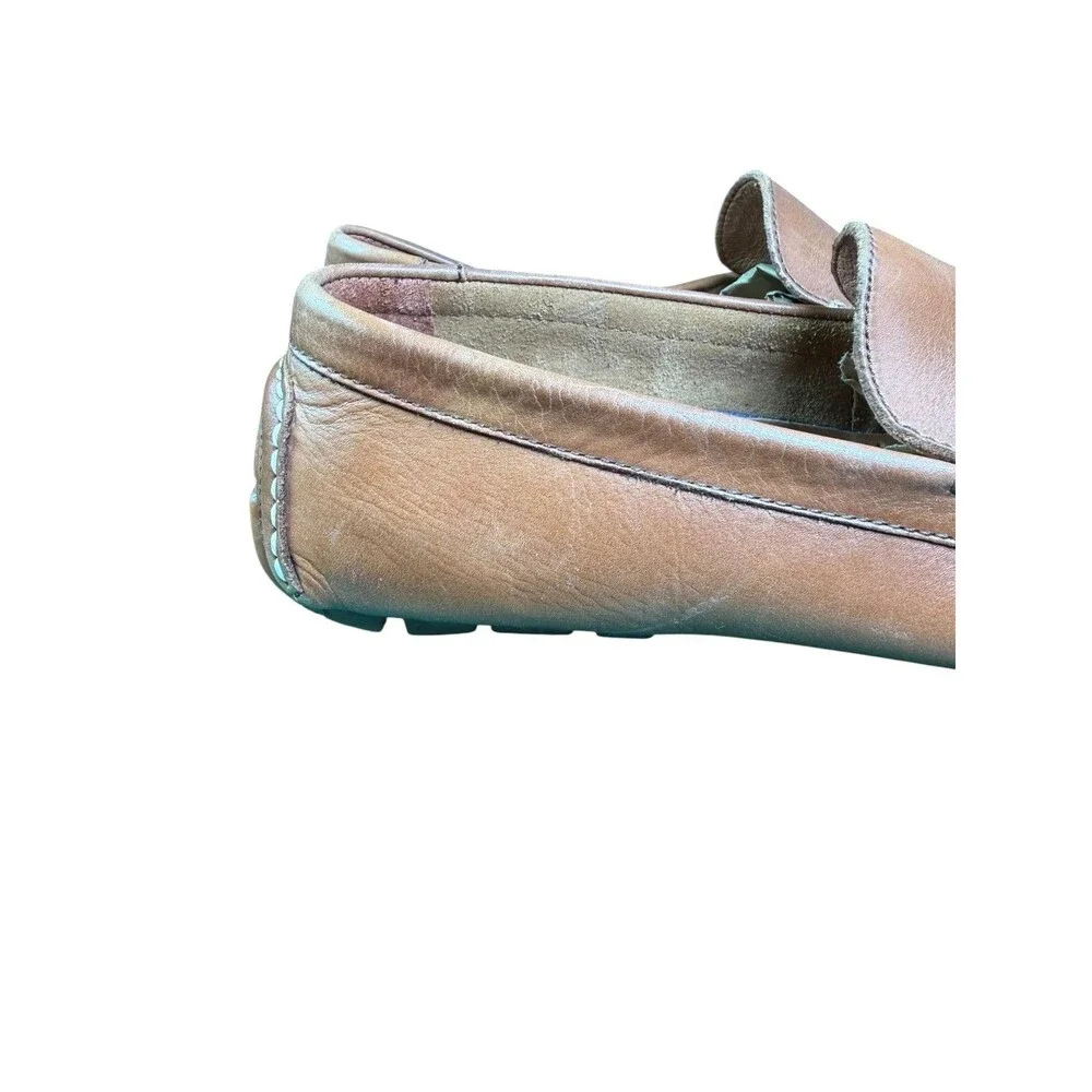 Polo Ralph Lauren Terence Leather Driving Loafers Brown Men's Size 9.5D
